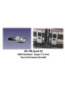 JAL-N8 JUEGO DE 6 ENGANCHES MAGNÉTICOS NEM- STANDARD 7.5 MM - PARA S-114 AVANT (ARNOLD)