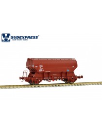 SD740095 SUDEXPRESS  VAGON TOLVA 2 EJES RENFE T1 Tdgs MARRON