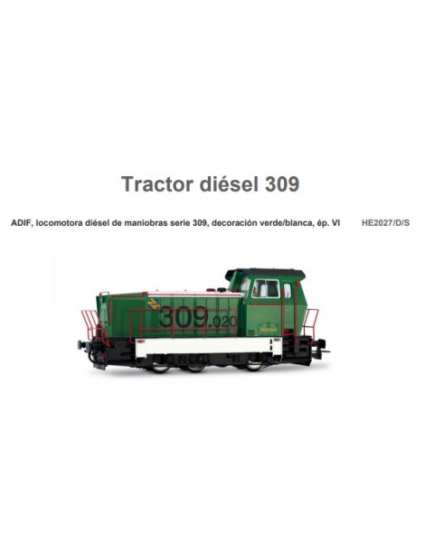 HE2027 ELECTROTREN LOCOMOTORA DIESEL 309 ADIF DE MANIOBRAS