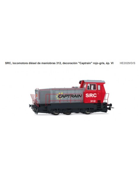 HE2029D ELECTROTREN LOCOMOTORA DIESEL 312 CAPTRAIN DE MANIOBRAS